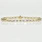 Bezel Set Tennis Bracelet with 0.30ct Emerald Cut Lab Grown Diamonds