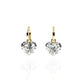 6ct Lab Grown Diamond Heart Shape Hanging Earrings