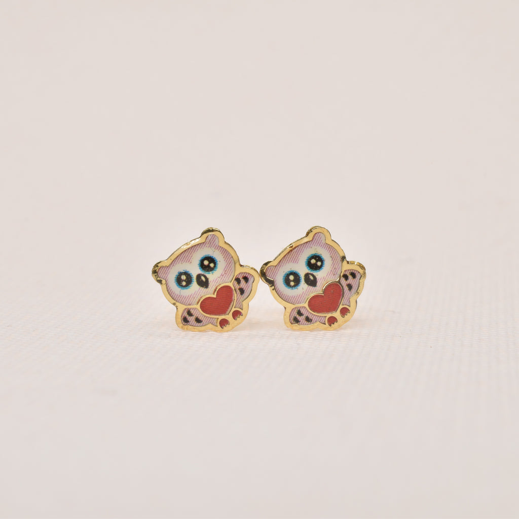 Owl Enamel Earrings