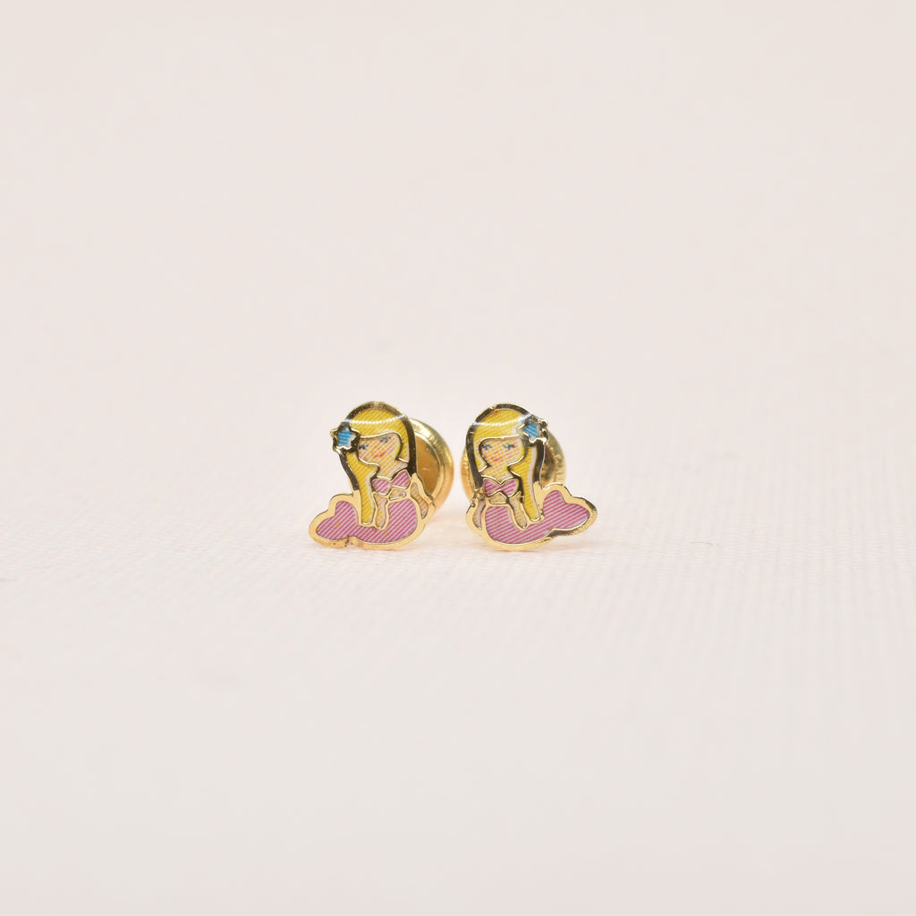 Mermaid Enamel Earrings