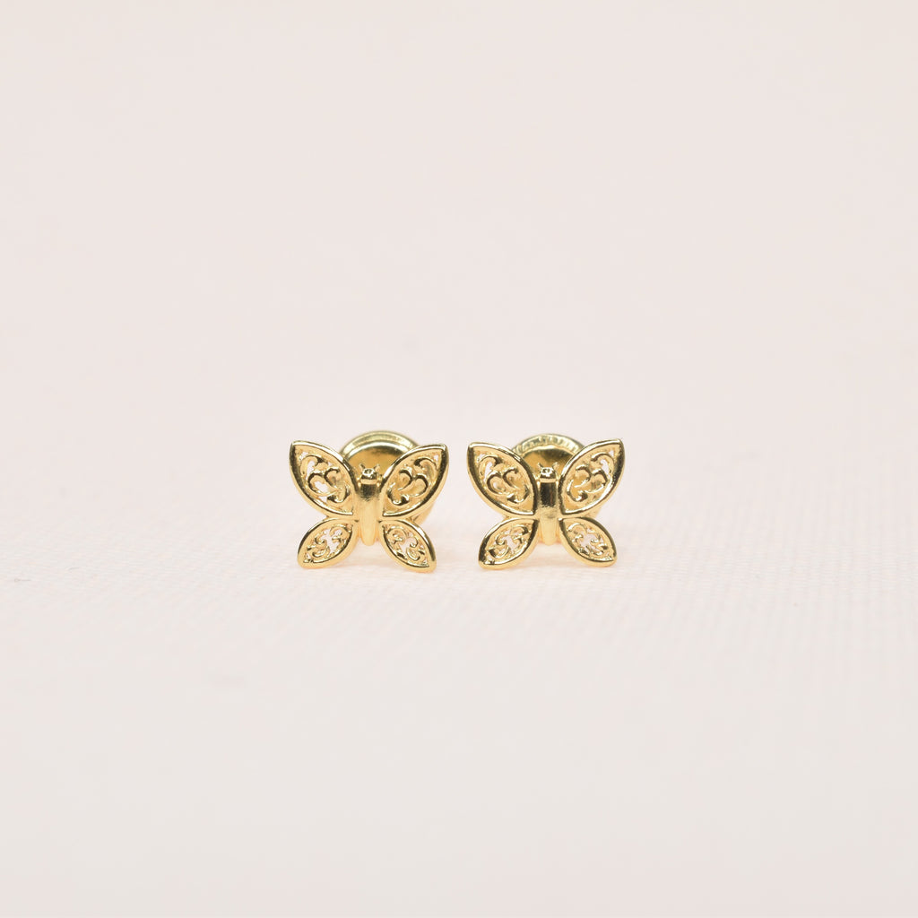 Gold Butterfly Earrings
