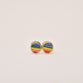Rainbow Color Coin Earrings