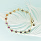 Rainbow Sapphire Chain Bracelet