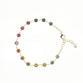 Rainbow Sapphire Chain Bracelet