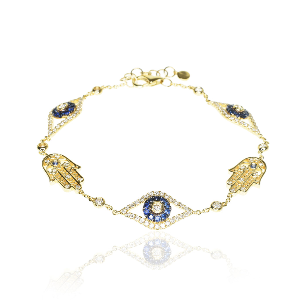 Hamsa & Evil eye bracelet