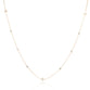 Diamond Clover Chain Necklace Long