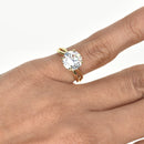 Twisted band Engagement Ring with 2ct Diamond