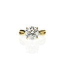 Twisted band Engagement Ring with 2ct Diamond