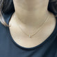 Bezel Set Necklace