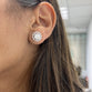 3ct Round Lab Grown Diamond Earrings with Halo