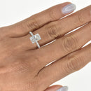 Radiant Cut Diamond Engagement Ring with Pavé Band