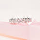 Off Centre Pear Shape Eternity Ring with 0.17ct Lab Grown Diamonds