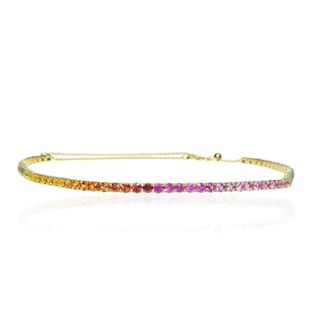 Rainbow Sapphire Choker
