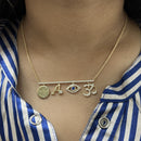 Custom Bar Necklace with Charms