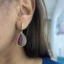 Watermelon Tourmaline Earring