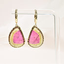 Watermelon Tourmaline Earring