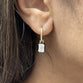 2ct Lab Grown Diamond Emerald Cut Earrings with Hoop
