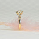 2.5ct Lab Grown Diamond Engagement Ring with Twisted Band