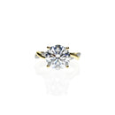 2.5ct Lab Grown Diamond Engagement Ring with Twisted Band