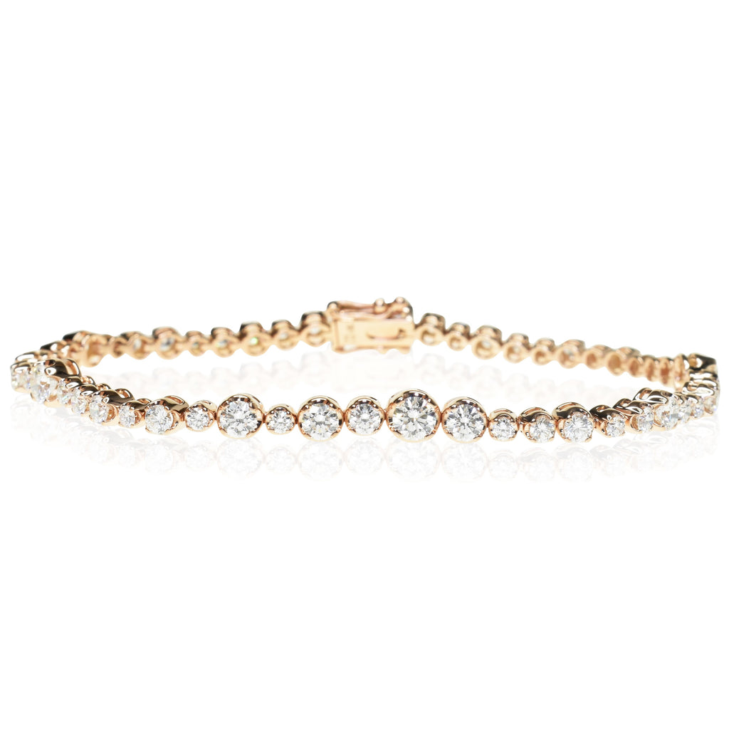 Embrace Mixed Sized Diamond Bracelet