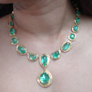 Cabochon Emerald Necklace