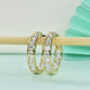 Lab Grown Diamond Hoops with Channel Set Round Diamonds