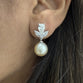 South Sea Pearl with Lab Grown Diamond Earrings