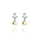 South Sea Pearl with Lab Grown Diamond Earrings
