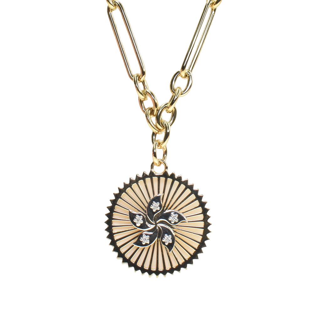 Hong Kong Bauhinia Flower Necklace