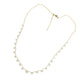 Bezel Set Dangling Diamond Necklace