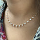 Bezel Set Dangling Diamond Necklace