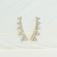 Graduated Diamond Ear Climbers