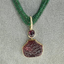 Emerald and Rubelite Necklace