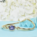 Vivid Purple Sapphire Bangle