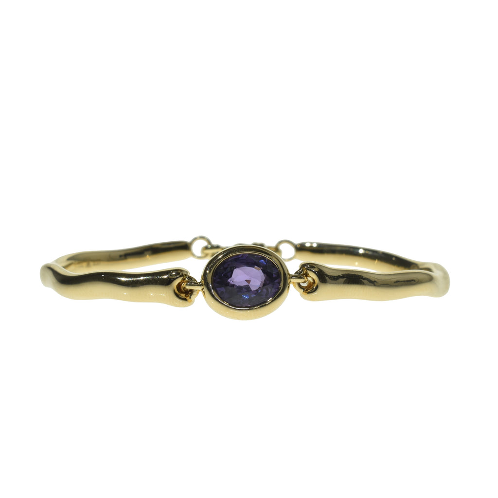 Vivid Purple Sapphire Bangle