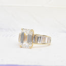 3ct Emerald Cut Diamond with Graduated Baguettes