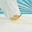 Fancy Intense Yellow Marquise Pinky Ring