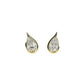 Lab Grown Pear Shape Diamonds Stud  Earrings