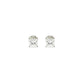 2ct Princess Cut Lab Grown Diamond Earrings