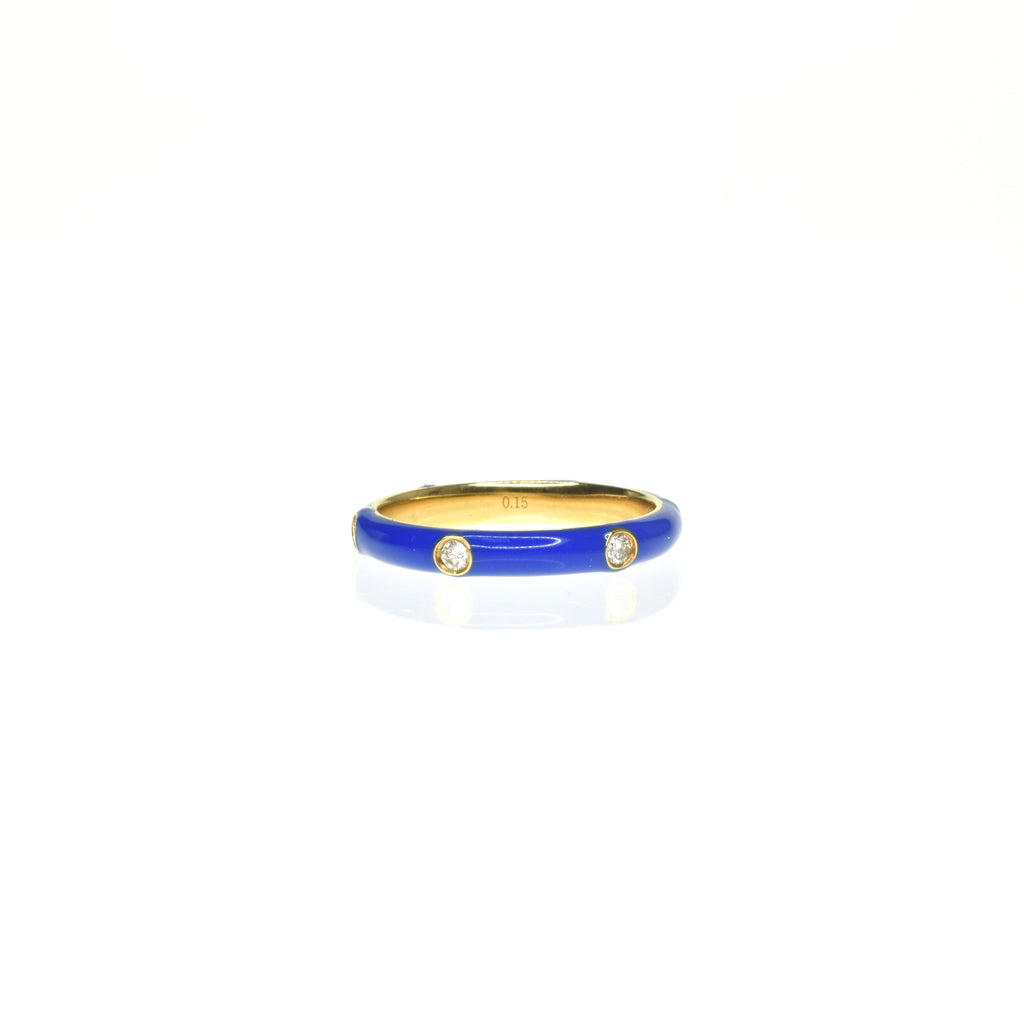 Diamond and Enamel Band