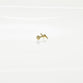 Lightning Bolt Threaded Stud Earring