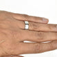 Double Grooved Mens Band 6mm Wide