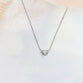 Heart Bezel Diamond Necklace