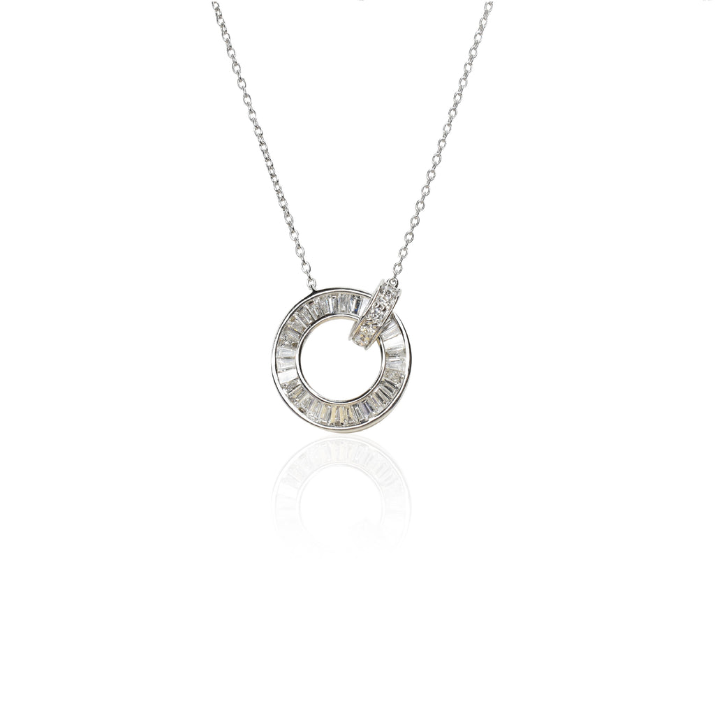 Baguette Interlocking Necklace