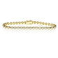Bezel set tennis bracelet