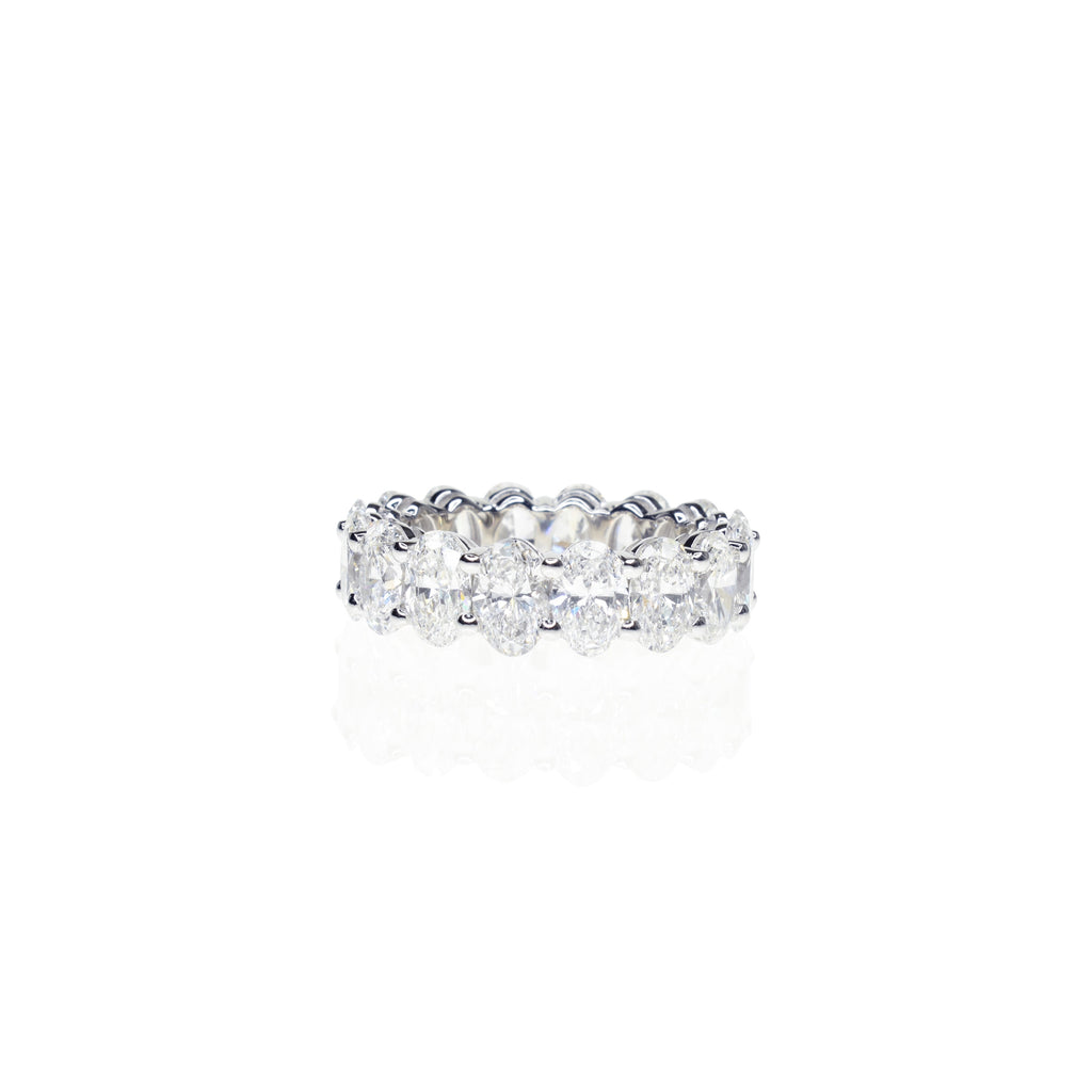 40pt Oval Shaped Diamond Eternity Ring