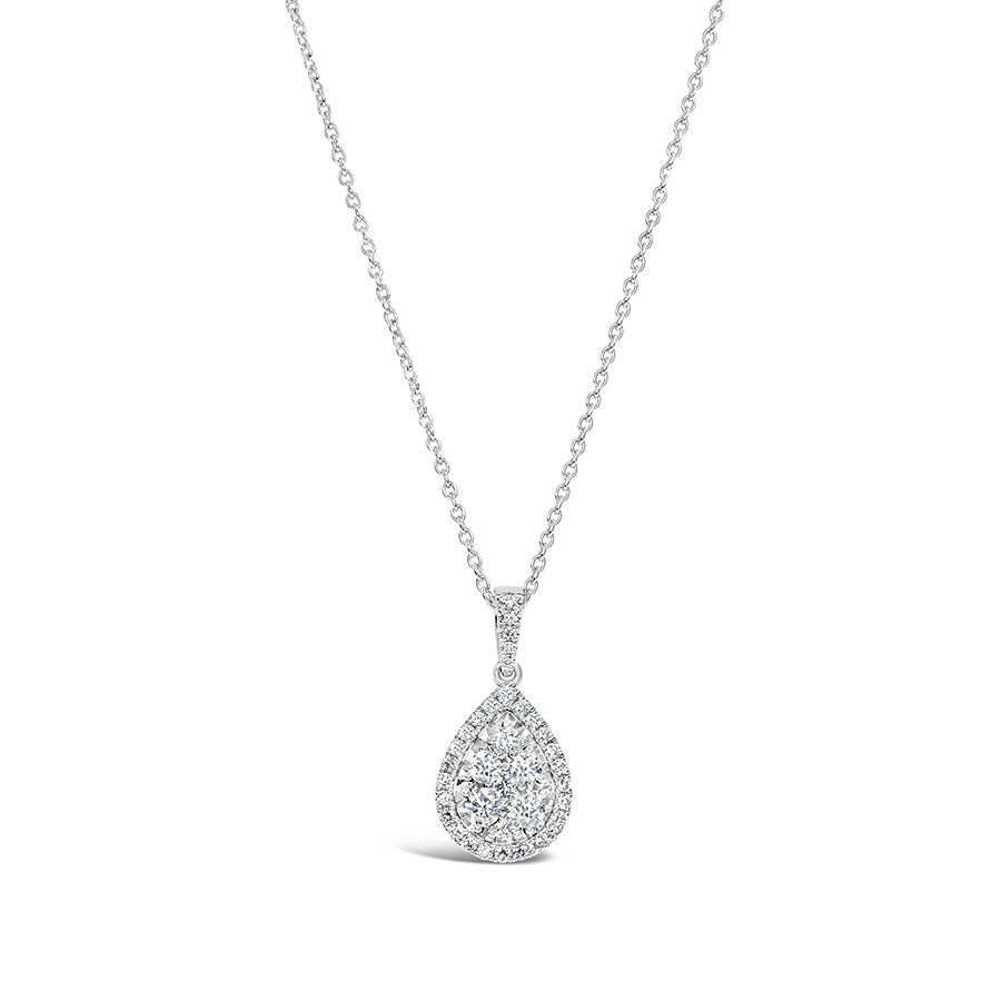 Pear Shape Cluster Pendant