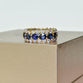Sideways Oval Band with Sapphires