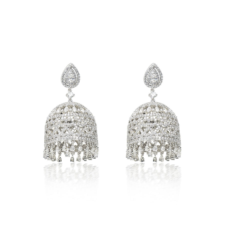 Diamond Jhumka Earrings