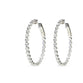 Shared Prong Round Hoops with 2.6mm Diamonds